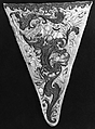 Stomacher, silk, metal, British